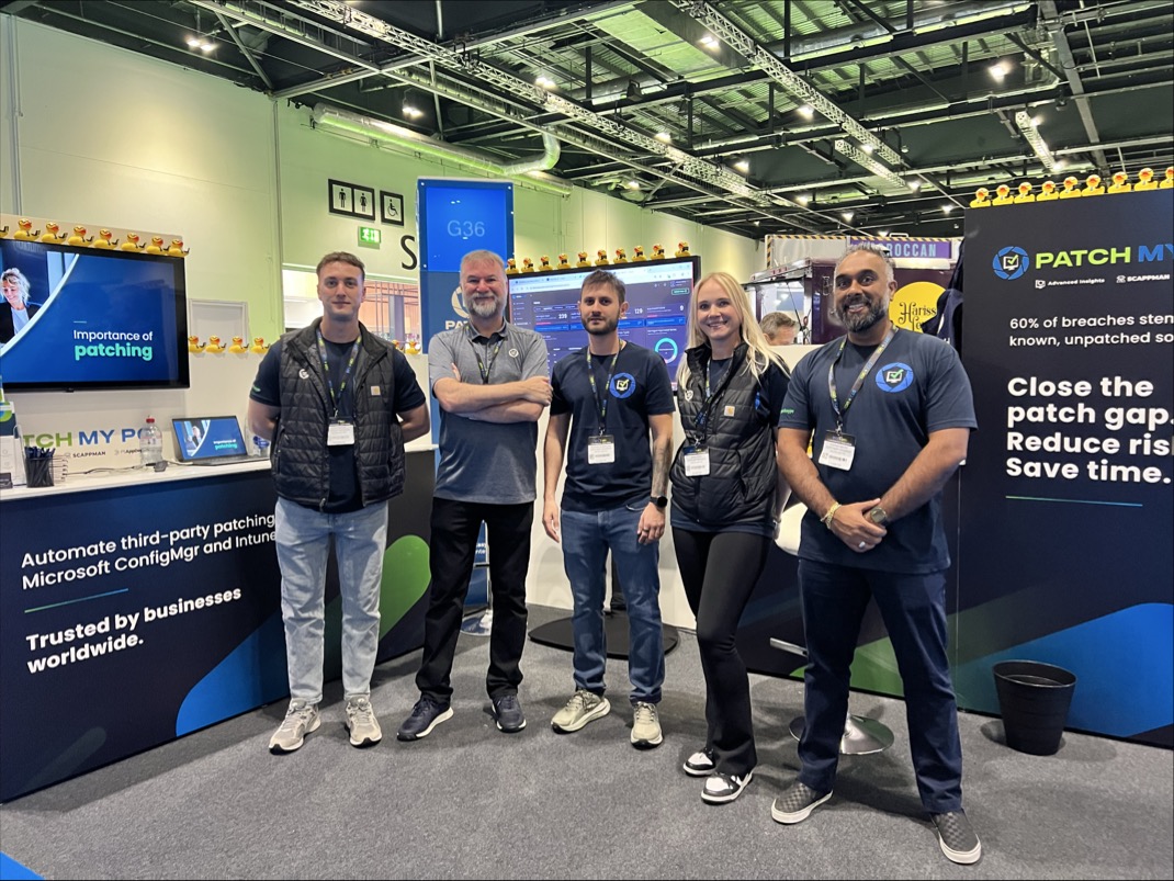 PatchMyPC's tweet image. That’s a wrap on @DTX360!  

Massive thanks to the organizers for another standout event, and to our team for representing us with expertise, enthusiasm, and plenty of good conversations.

Until next time, London! 👏

#DTXLondon #ITCommunity #PatchMyPC #PatchMyPCTeam