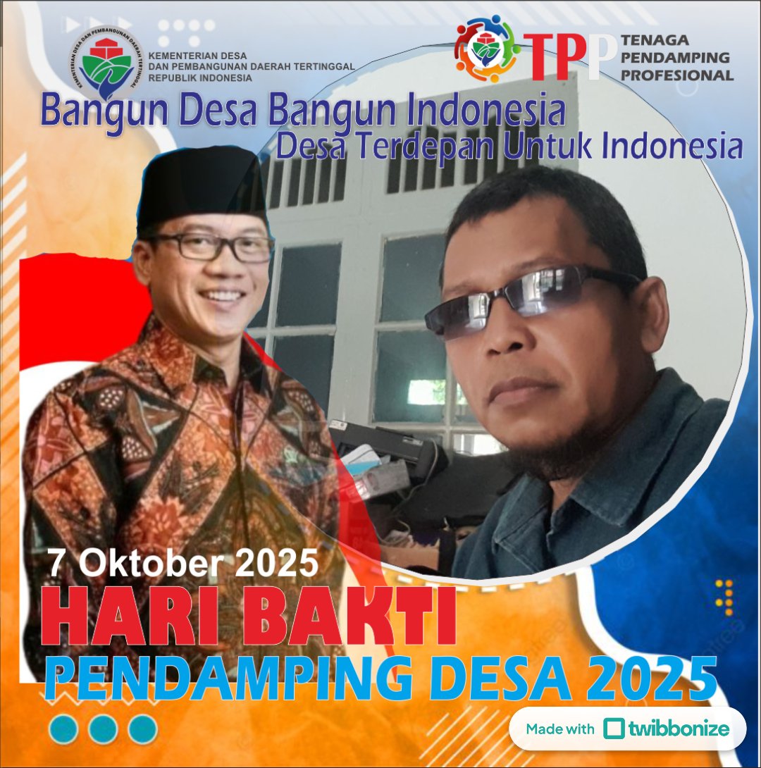 #HariBaktiPendampingDesa
#TPPIndonesia #TPPProvKalbar
<a href="/prabowo/">Prabowo Subianto</a> <a href="/YandriSusanto/">Yandri Susanto</a> <a href="/ArizaPatria/">Ariza Patria</a>