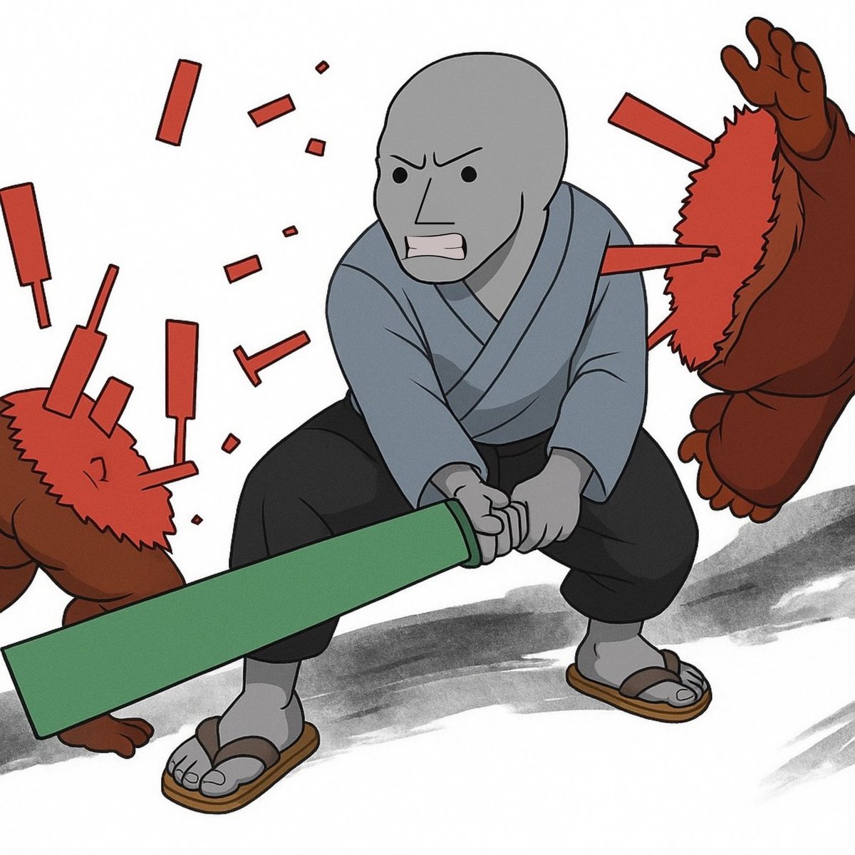 There’s only one bear hunter $NPC

<a href="/NonPlayableCoin/">NPC</a>