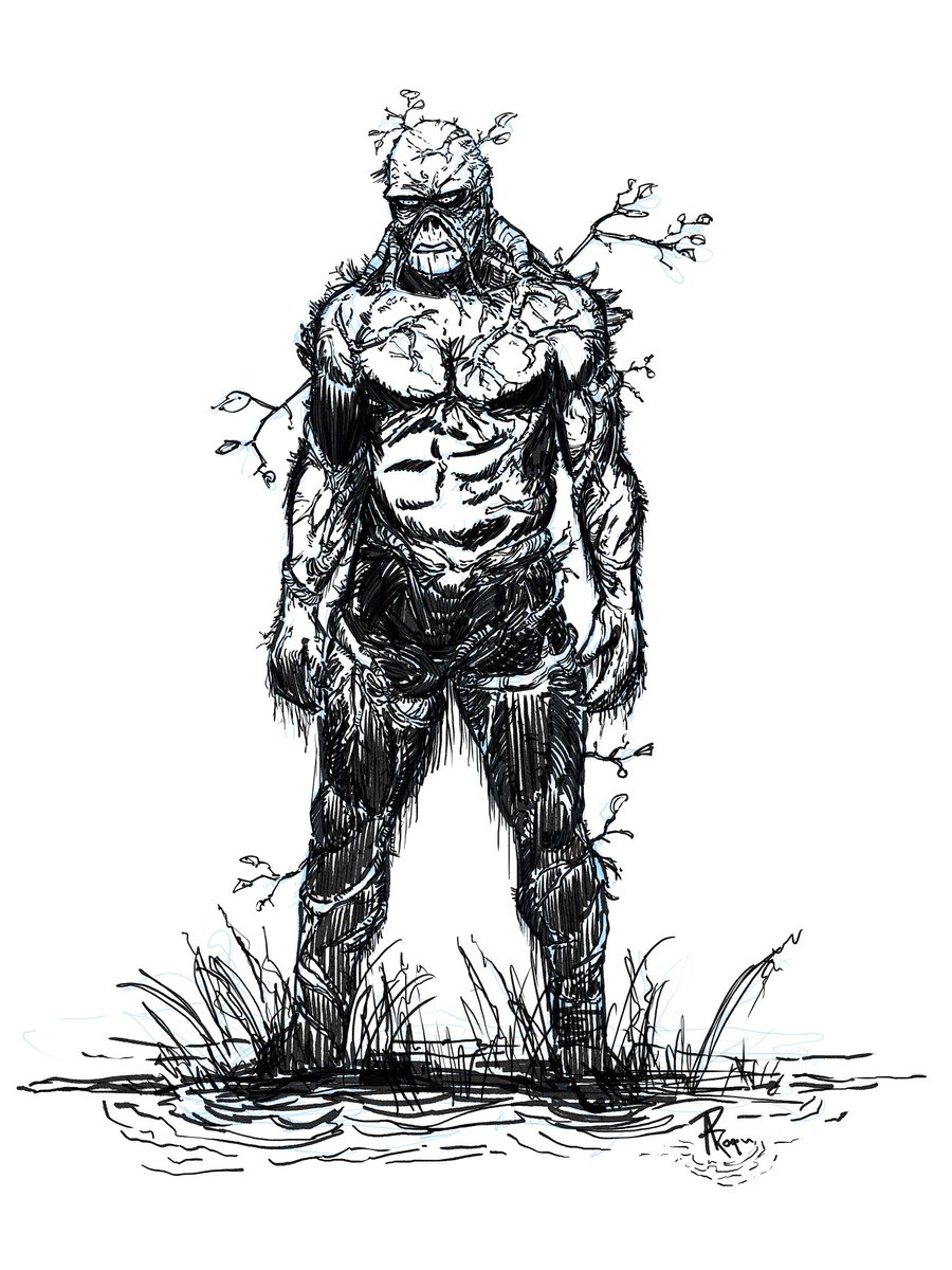 irogans's tweet photo. Inktober 2025 - DC

Another character with plants growing out of them. Alexander Olsen. The Avatar of the Green.

Day 4 prompt: Murky
Day 4 return: Swamp Thing

Digital. https://t.co/vLKXGvDqH1