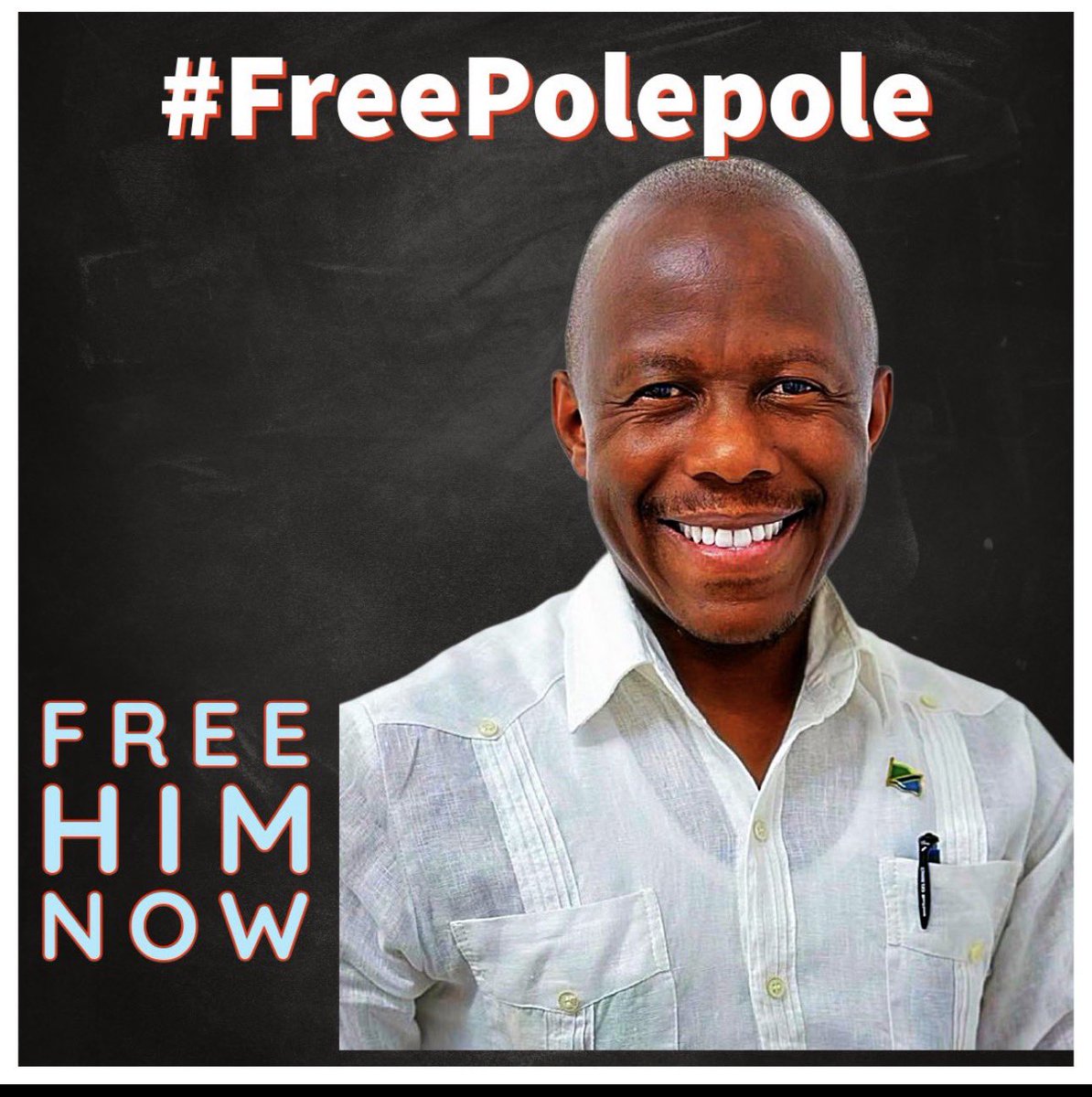 Bila kuchoka✌️
Repost 
#FreePolepole 
#FreePolepoleNow 
#NoReformsNoElection