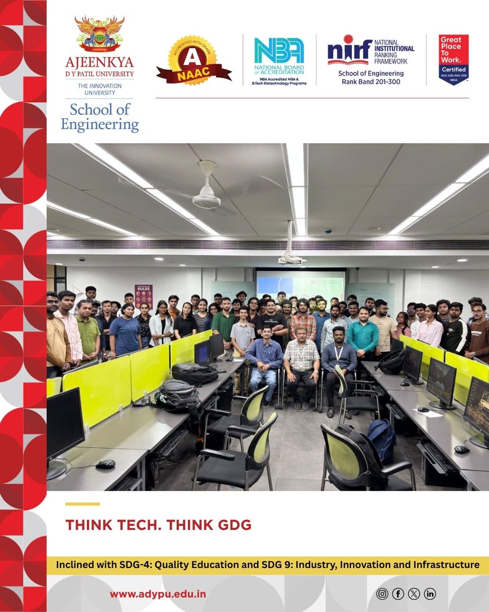 GDG kicked off an exciting journey with an engaging Info Session for students! 
From GDG’s mission to upcoming workshops, hackathons &amp; speaker sessions, students got inspired to innovate, collaborate, and grow in tech. 
#SDG9 #InnovationAndInfrastructure
