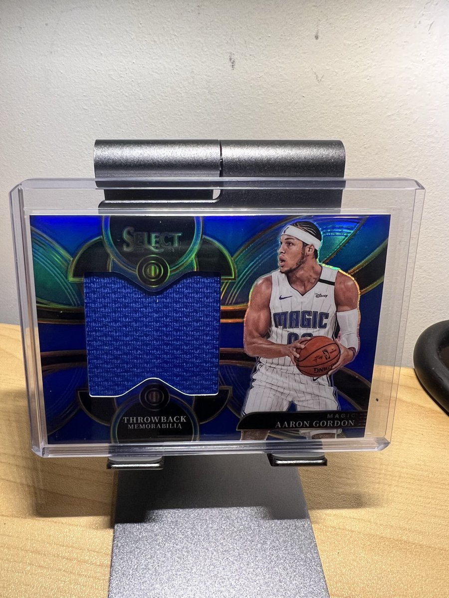 BasedCardGuy's tweet image. Check out 23 Select Throwback Game Used Patch Aaron Gordon Blue Prizm 3/75 Color Match ebay.us/m/jVqGAO #eBay via @eBay #TBBRepost #TBBCrew #CardsForSale #NBA #Prizm #Select #AaronGordon #Nuggets #DenverNuggets #Magic #OrlandoMagic