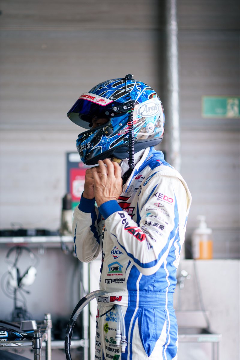 午後の2時間半の走行が終わりました！ 谷口選手は60周して、1分47秒937