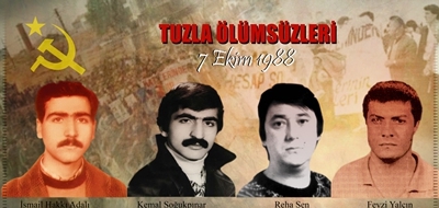 MaviDefter3's tweet image. TUZLA ÖLÜMSÜZLERİ
#İsmailHakkıAdalı, #KemalSoğukpınar, #RehaŞen ve #FevziYalçın yoldaşlar; #7Ekim1988 günü Tuzla Köprüsü’nde pusuya düşürülerek katledildiler.
Saygı, Sevgi ve Özlemle...
#TuzlaKatliamı #İstanbul #salı #7Ekim