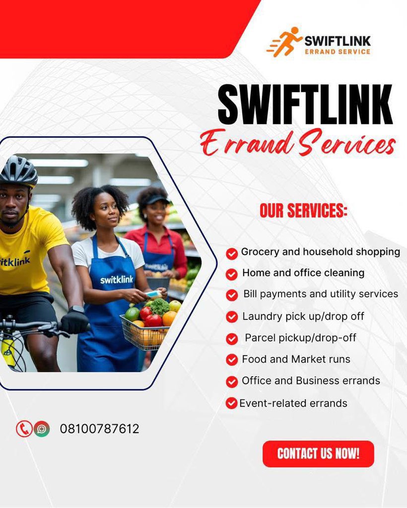 swiftlink01's tweet image. I don wake, I don wake…
Who get business today? 
If your customer dey wait for delivery, make we communicate! 
Swiftlink is ready to handle your pickups and drop-offs anywhere in Ilorin today.
Fast. Reliable. Stress-free.
DM|08100787612