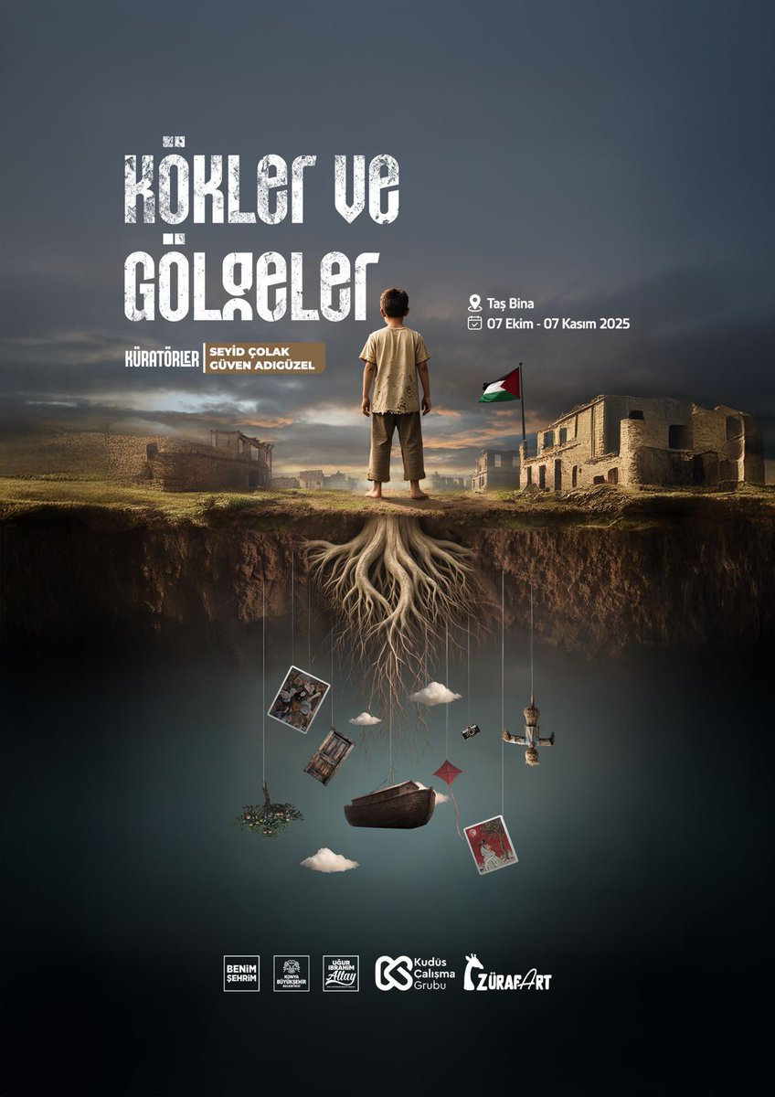 Resim, fotoğraf, entelasyon ve video art eserlerin yer aldığı KÖKLER VE GÖLGELER sergimiz 7 EKİM - 7 KASIM tarihleri arasında Konya - Taş Bina'da gezilebilir. İlgilisini bekleriz.

● Resim ve fotoğraflar Gazze'de yaşayan sanatçılara aittir. 

<a href="/guvenadiguzel1/">güven adıgüzel</a>