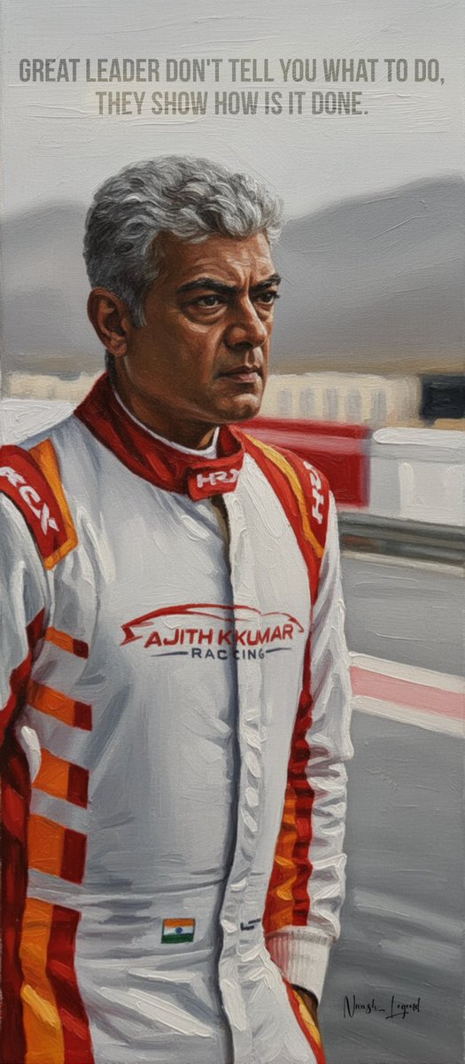 Great Leader Don't Tell you what to do,
They Show How Is it done..👑🏎️💨

#AjithKumar 
#AjithKumarRacing