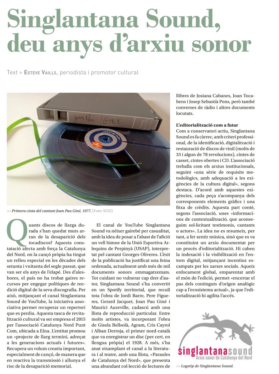 estevevalls's tweet image. [Autopromo]
Mon article dans la Revista de Girona, septembre-octobre 2025.
[Autopromo]
El meu article a la Revista de Girona, setembre-octubre del 2025.