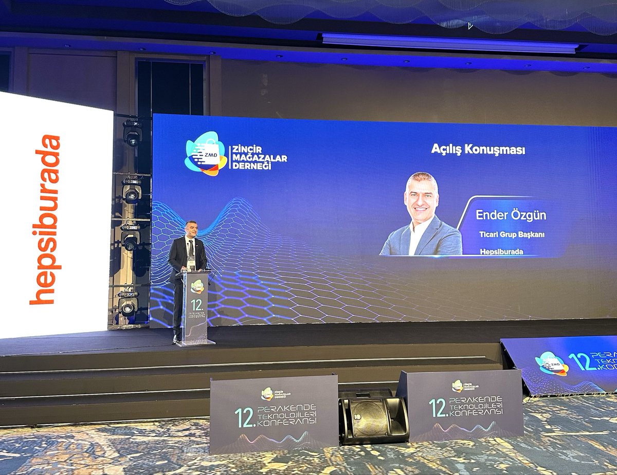 zmd_org's tweet image. Hepsiburada Ticari Grup Başkanı Ender Özgün’ü dinliyoruz. 
 
#zincirmağazalarderneği #zmd #perakendeteknolojileri #PTK25