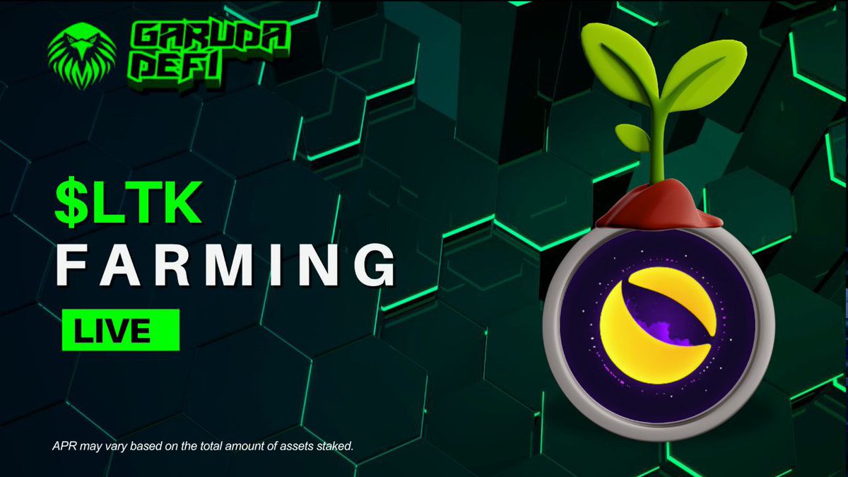 Lunctoken_org's tweet image. 🚀 Big farming opportunity indeed! Add liquidity to the $ELPACO/$LTK pool, stake your LPs, and start earning $LTK rewards today!
👉 garuda-defi.org/farms
Let’s grow together, #LUNCCommunity 💪
#TerraClassic #LunaClassic $LUNC $USTC
@garuda_defi @El_PACO_LUNC @UncodeLounge