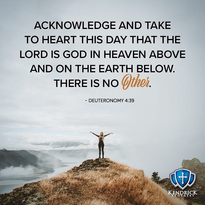 KendrickBros's tweet image. Know it today and keep it in your heart: the Lord is God in heaven above and on the earth below. There is no other. A powerful reminder to anchor our lives in the truth of who He is—sovereign over all, yesterday, today, and forever.