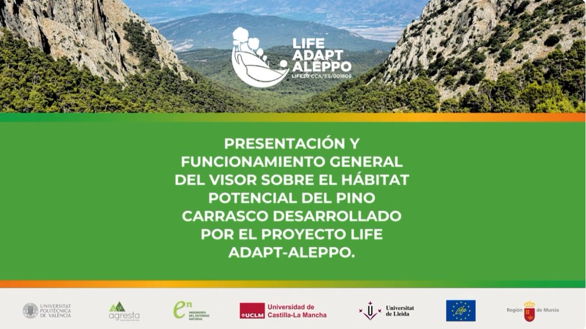 🌲¿Dónde prosperará Pinus halepensis? Explora el visor de hábitat potencial para priorizar zonas, reducir incertidumbre y replicar análisis. Modelos reproducibles y datos abiertos 📥. ✔

🎥 Vídeo presentación: youtu.be/8PX8w90huTs 

#LIFEAmplifiers #adaptaleppo