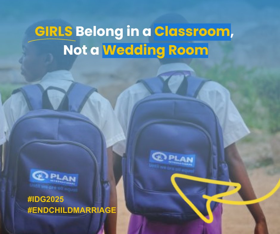Across the 🌎 child marriage robs girls of their childhood. Nearly 3/4 of married girls we spoke to already have at least one child, and 45% were married to men five or more years older. This #IDG2025, we're standing with girls to #EndChildMarriage