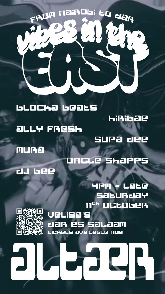 5 Days To ALTÆR! Have you got your ticket yet? Pull up on the 11th of October to Velisa's in Kawe 🔥 Tickets are on sale now HustleSasa, currently at 25,000TZS: altaer.hustlesasa.shop/?product=69263