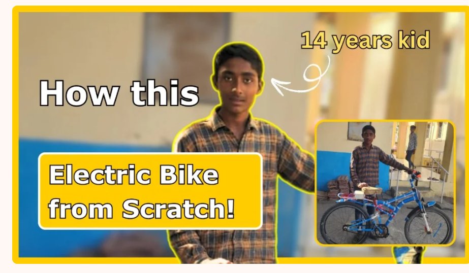 apnipathshala_'s tweet image. Rizwan, 14, built an e-bike without formal training. Curiosity and the right guidance can change a life. At our PODs, students learn by doing every day.

 visit:  zurl.co/lnYeI 
#ApniPathshala #DigitalLiteracy #LearnFromPeers