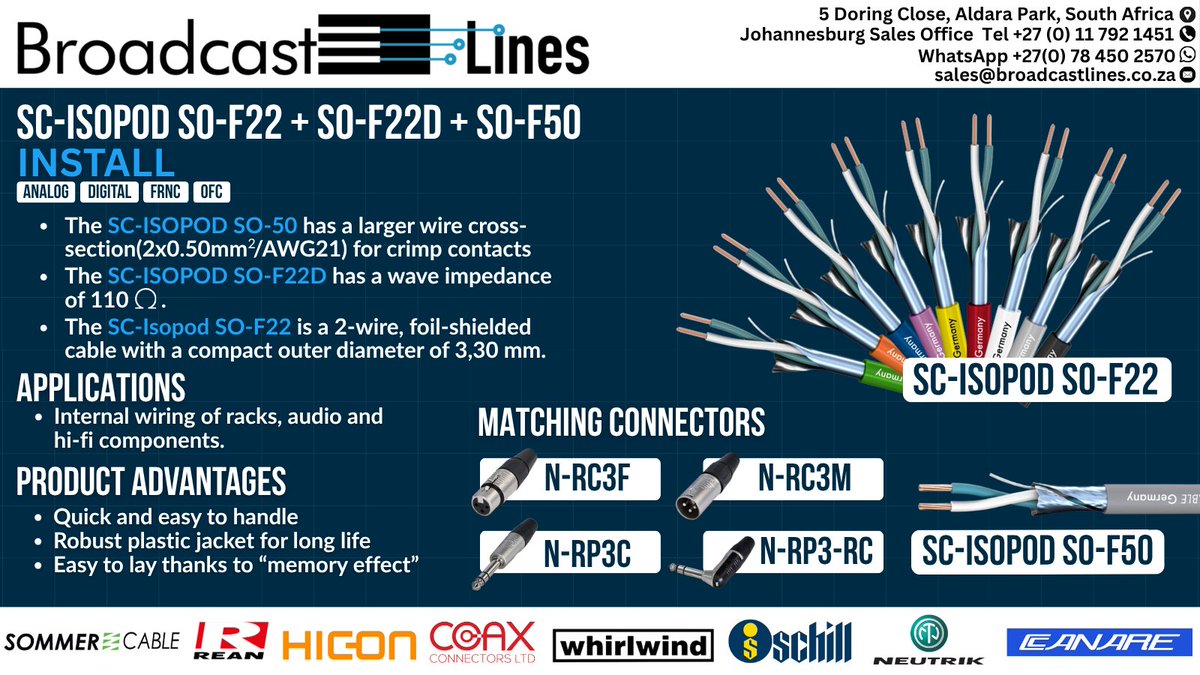 broadcast_lines's tweet image. Request your quote today - reliable products, trusted service.
#ProAV #ProAVSolutions #audiosolutions #cablesolutions #ConnectorSolutions #Broadcastlines