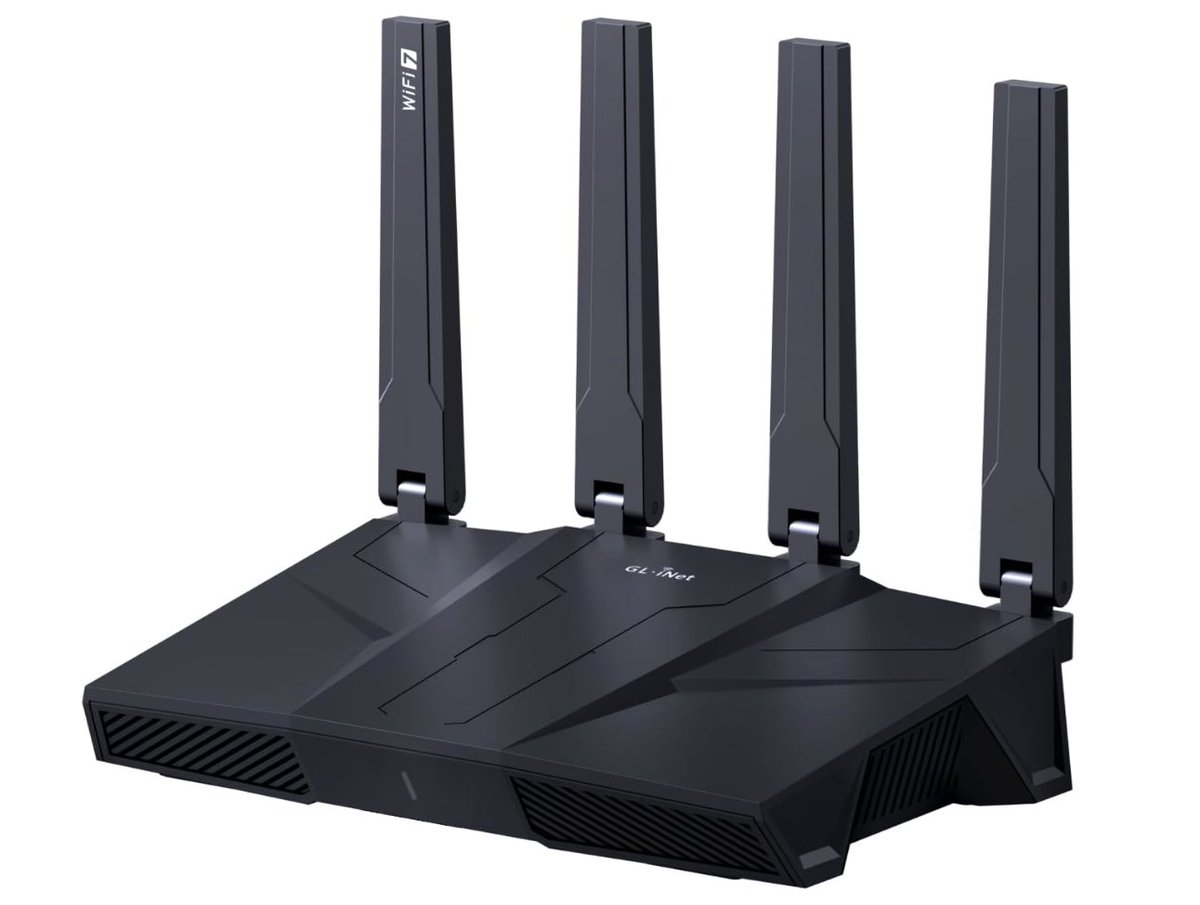 GeekDiscounts's tweet image. Ad: 24% OFF #GLiNet GL-BE9300 (Flint 3) Tri-Band WiFi 7 Router - UK 🇬🇧 amzn.to/4mV8o1j