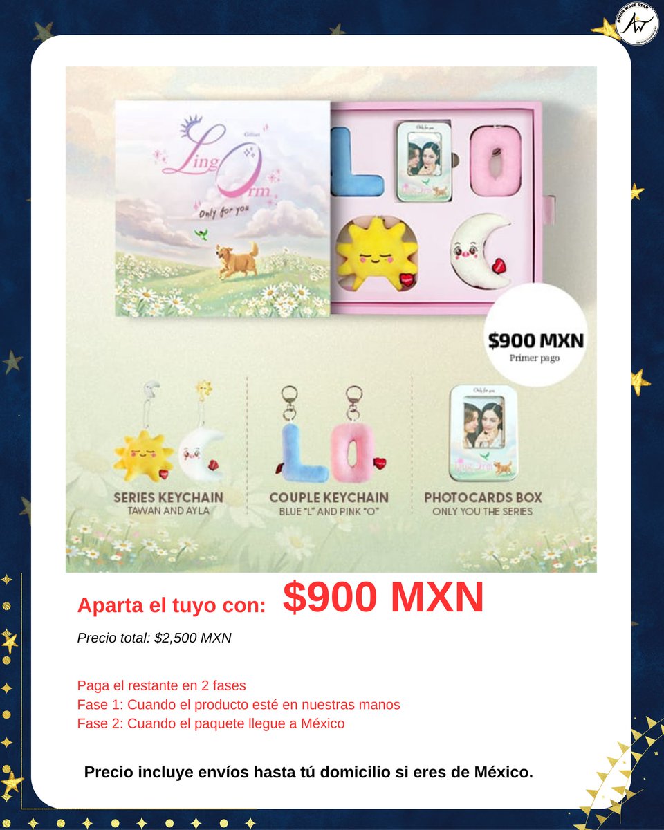 ws_asian's tweet image. Ya pueden adquirir el set de regalo LINGORM Only You 🌙☀️
🔺Reserva: del 7 al 15 de octubre
🛒forms.gle/Bp3kpPzL12fRrA…
🔺Los precios incluyen todos los gastos de envio hasta tu domicilio si eres de México.
🔺 Envíos internacionales
#LingOrm #GiftSetLINGORM