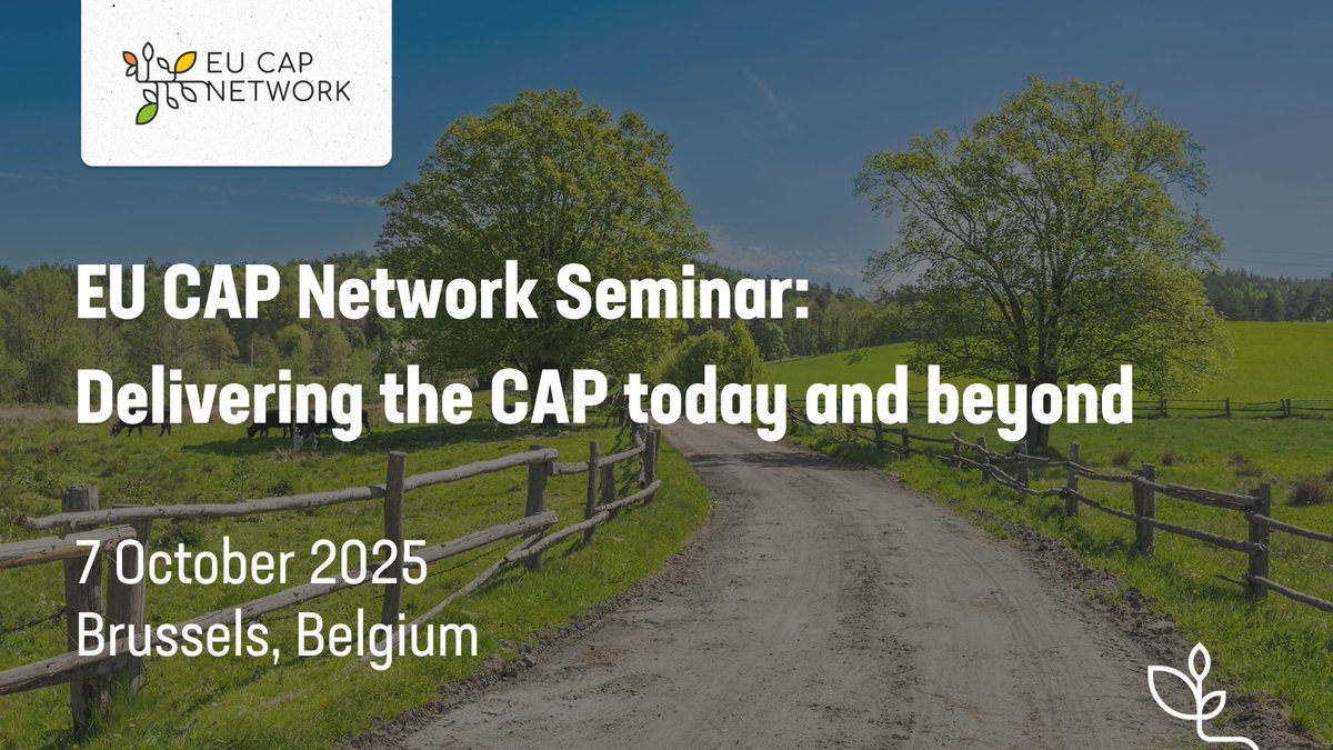 eucapnetwork's tweet photo. ☀️ The EU CAP Network Seminar: Delivering the CAP today & beyond kicks off !
👥 Stakeholders from all EU Member States join for dialogue, exchange & collaboration to strengthen #CAPImplementation✨
Follow us on Linkedin & Facebook for live coverage📲
👉 https://t.co/yBYZWMtQ3Q https://t.co/7QFlZ21fFG