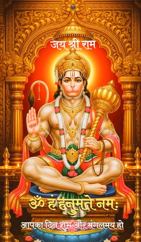 dr_rpsingh1's tweet image. 🔱🕉️🙏 जय जय श्री राम 🙏🕉️🔱🚩
🔱🕉️🙏जय जय वीर हनुमान 🙏🕉️🚩
🔱🕉️🙏श्री हनुमान जी महाराज की कृपा बनी रहे सदैव सभी प्राणियों के जीवन में बालाजी महाराज सुख, शांति, समृद्धि  प्रदान करें 🙏🔱🚩
🙏ॐ हं हनुमत्ये नमो नमः🙏
🙏मनोजवं मारुततुल्यवेगं, जितेन्द्रियं बुद्धिमतां वरिष्ठम्।…