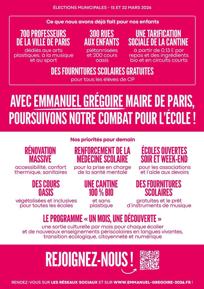 Échanges avec les parents d'élèves de #Paris20 ce matin 🌹✊

Avec <a href="/egregoire/">Emmanuel Grégoire</a>, priorité à l'Ecole publique !