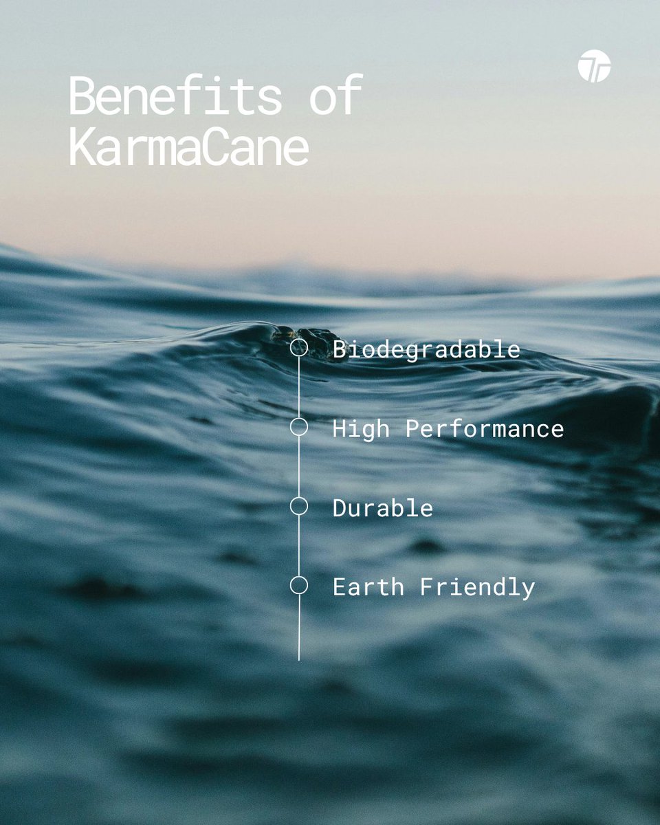 TechTeysha's tweet image. What makes KarmaCane different:

🌱Fully biodegradable – it breaks down naturally, leaving no harmful trace.
🌍 It’s earth friendly, made from sugars derived from agricultural waste.
❄️ It’s high-performance - tried and tested in the harshest conditions, including Mt. Everest.