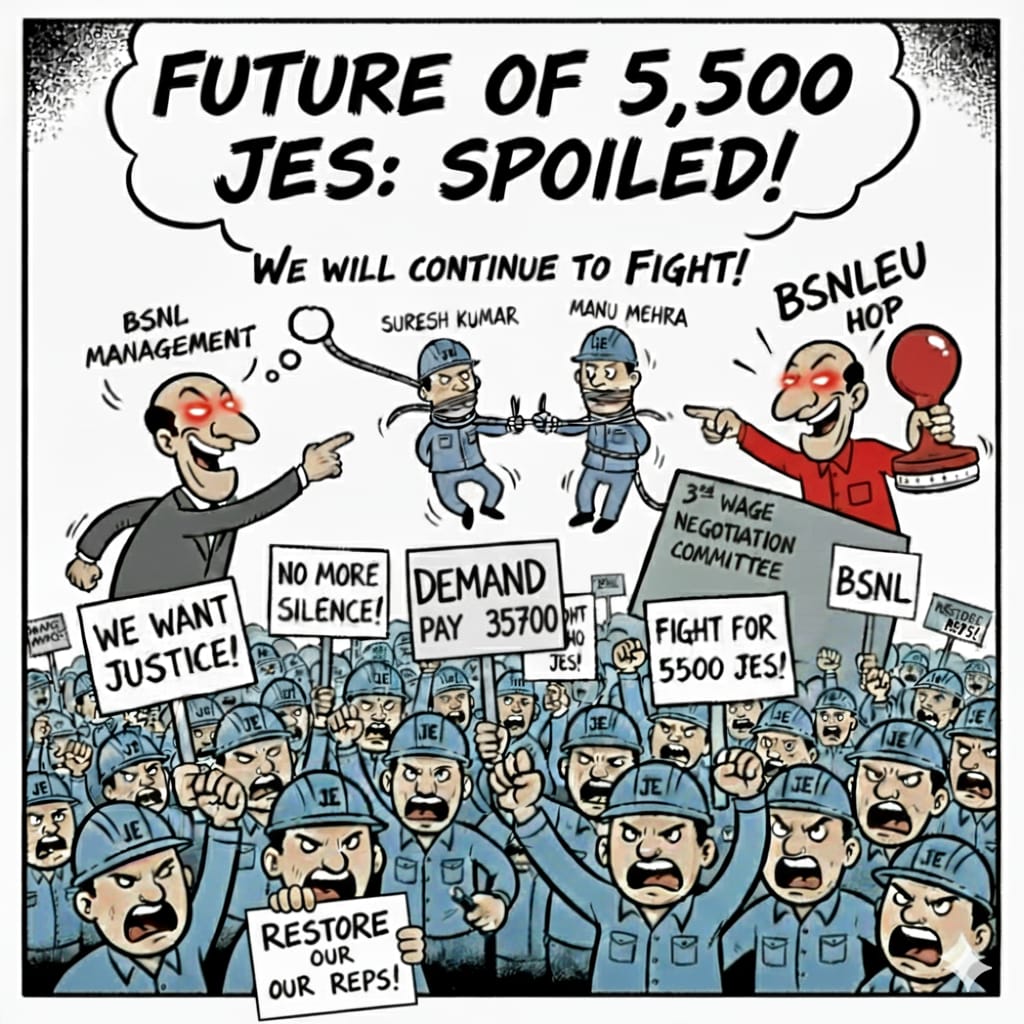 anurag1809's tweet photo. We appeal to BSNL management:
Recognize the efforts of Junior Engineers and implement NE9 ₹35700 without further delay.
#JEStandardPayScale #BSNLJE #Justice4BSNLJEs @BSNLCorporate @CMDBSNL @DoT_India @JM_Scindia https://t.co/x2rDOTMyEL