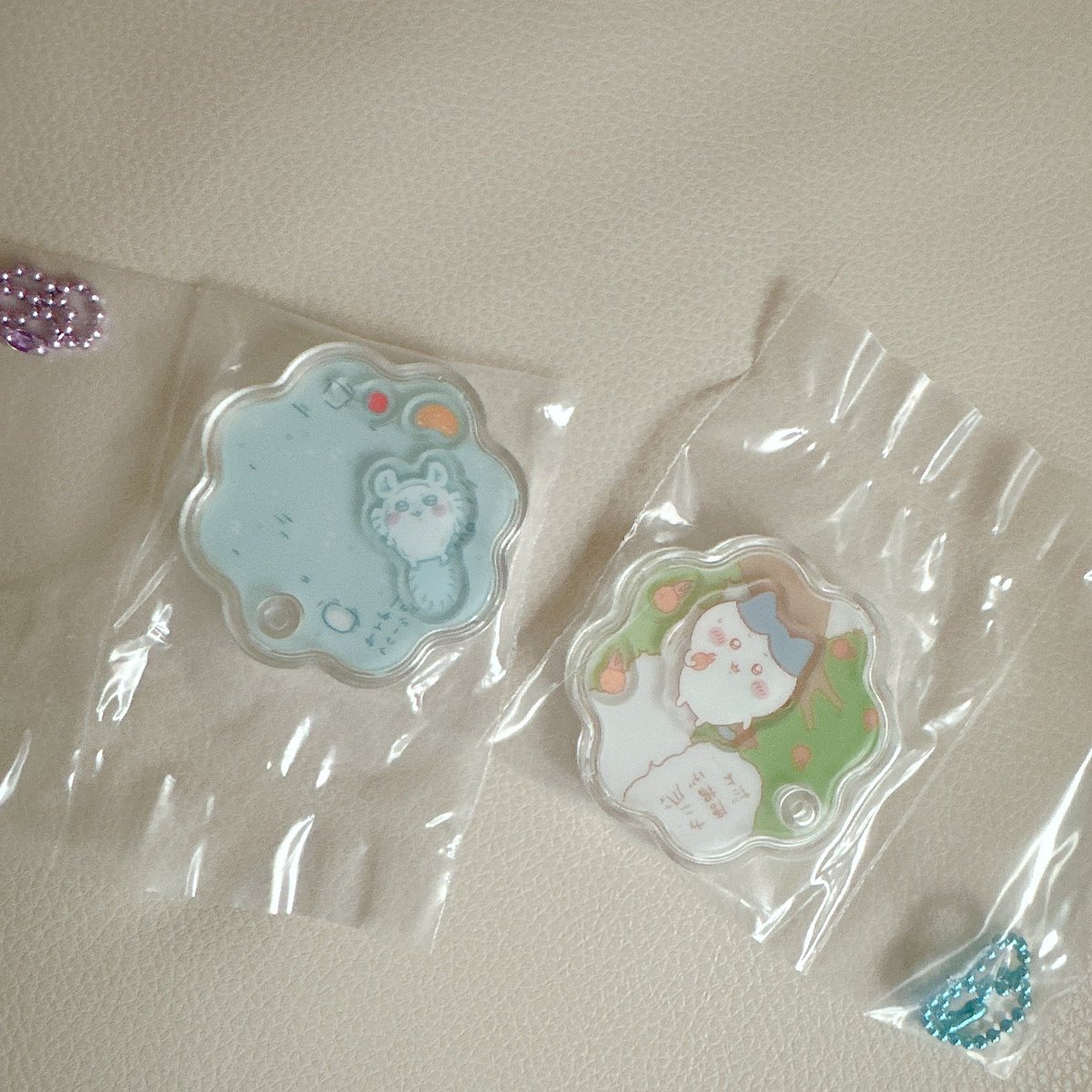 ちいかわきゃらシャカチャームグミは
ハチワレとモモンガでた🩵