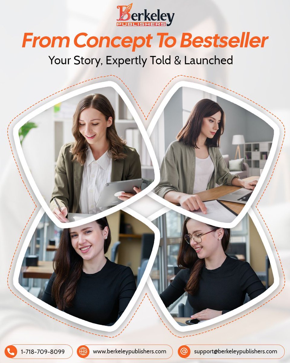 berkeleypublish's tweet photo. Whatever stage you’re in—idea, draft, or manuscript—we’ll take your story all the way to market success.
https://t.co/YBis1ZU30E

#BerkeleyPublishers #BestsellerJourney #ConceptToBook #Ghostwriting #PublishingSupport #WritingCommunity https://t.co/9xe2fe8qGQ