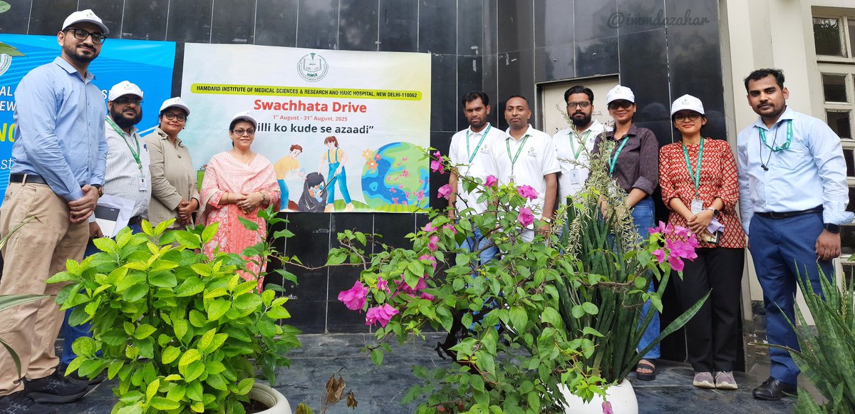 immdazahar's tweet photo. Together for a clean &amp; green tomorrow! 🌿
Honoured to be part of Swachhata Drive 2025 by HIMSR &amp; HAHC Hospital.

Teamwork + learning + impact = unforgettable experience 💪

#SwachhataDrive #HIMSR #cleanindia #CommunityCare #immdazahar #viral #Delhi #KingPower #India https://t.co/TaChCe36On