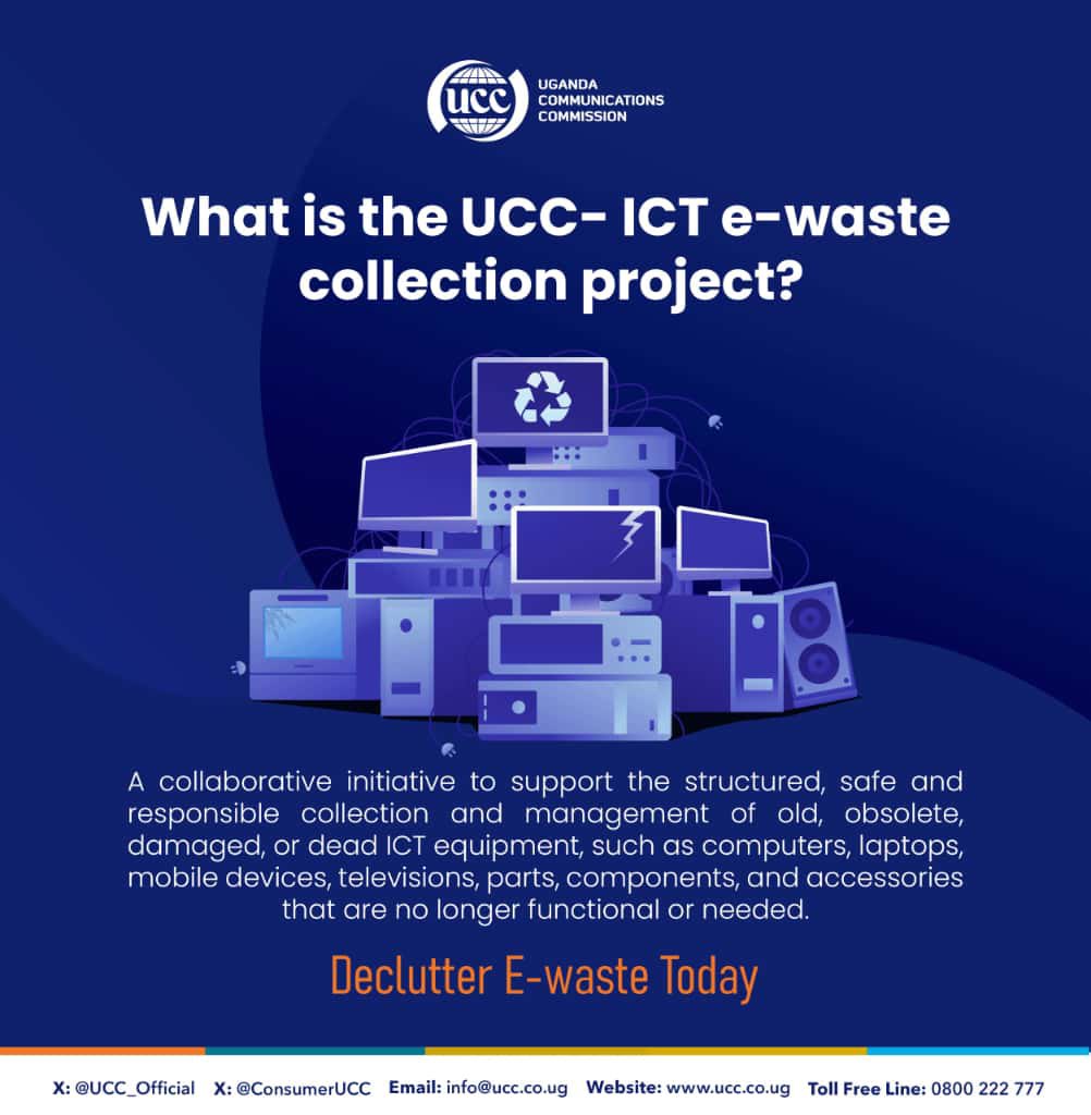 towauchafu's tweet photo. E-waste refers to any discarded, obsolete, or non-functional electronic devices and components. Through the UCC–ICT e-waste collection project, we can safely manage and recycle old electronics to create a cleaner, greener Uganda.
#DeclutterEwasteToday 💪
@UCC_Official @UCC_ED https://t.co/TAVLEKNKKY