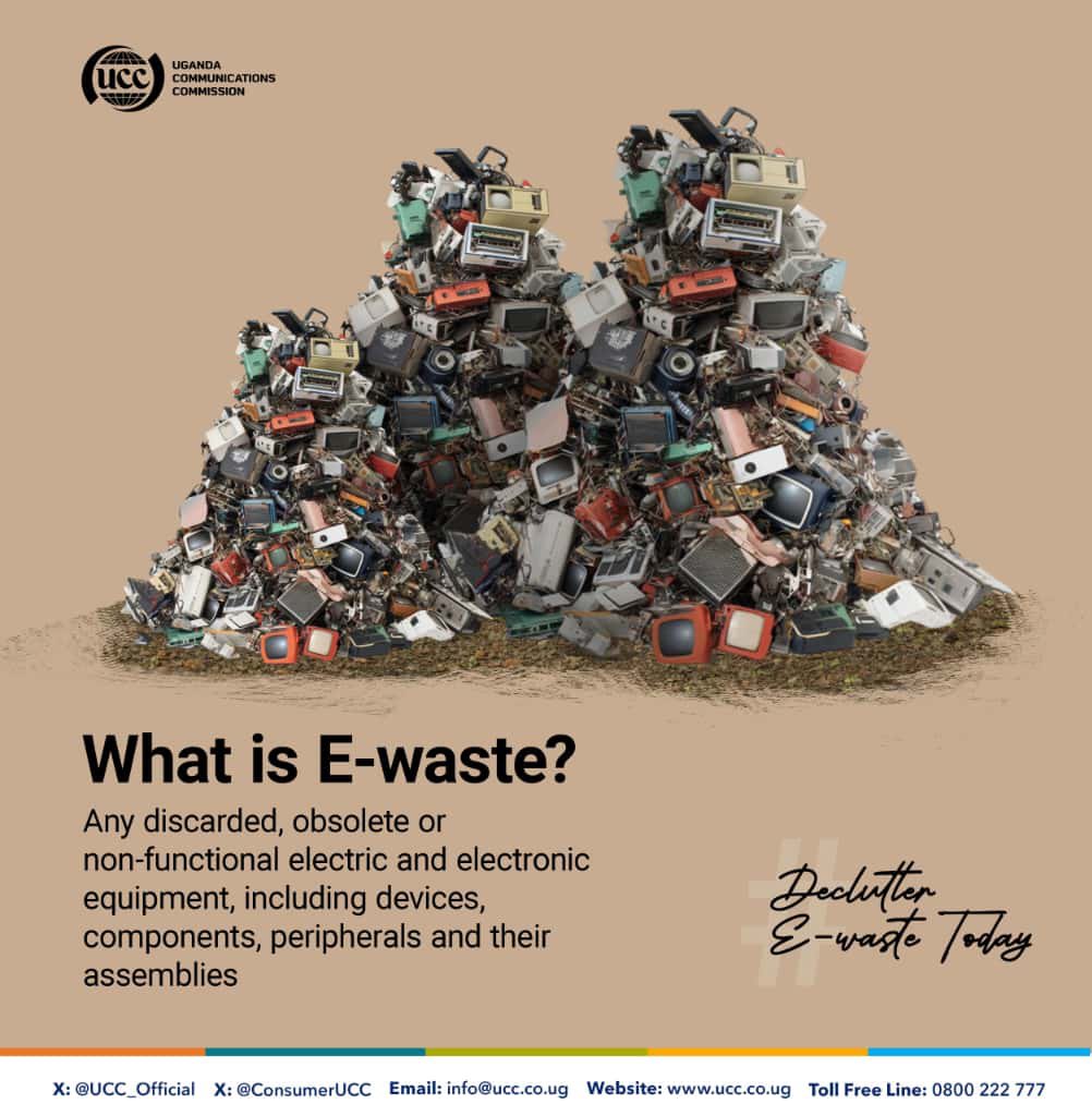towauchafu's tweet photo. E-waste refers to any discarded, obsolete, or non-functional electronic devices and components. Through the UCC–ICT e-waste collection project, we can safely manage and recycle old electronics to create a cleaner, greener Uganda.
#DeclutterEwasteToday 💪
@UCC_Official @UCC_ED https://t.co/TAVLEKNKKY
