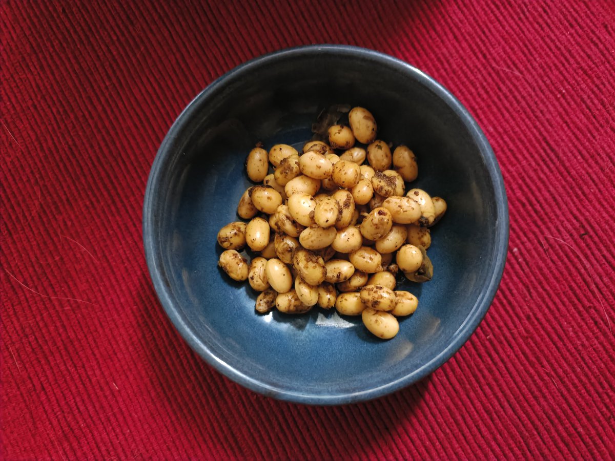 🇫🇷茹でた大豆をほりにしのスパイスとカレー粉で炒めただけなんですが、これにハマってしまって、とまりません💦
#Paris
