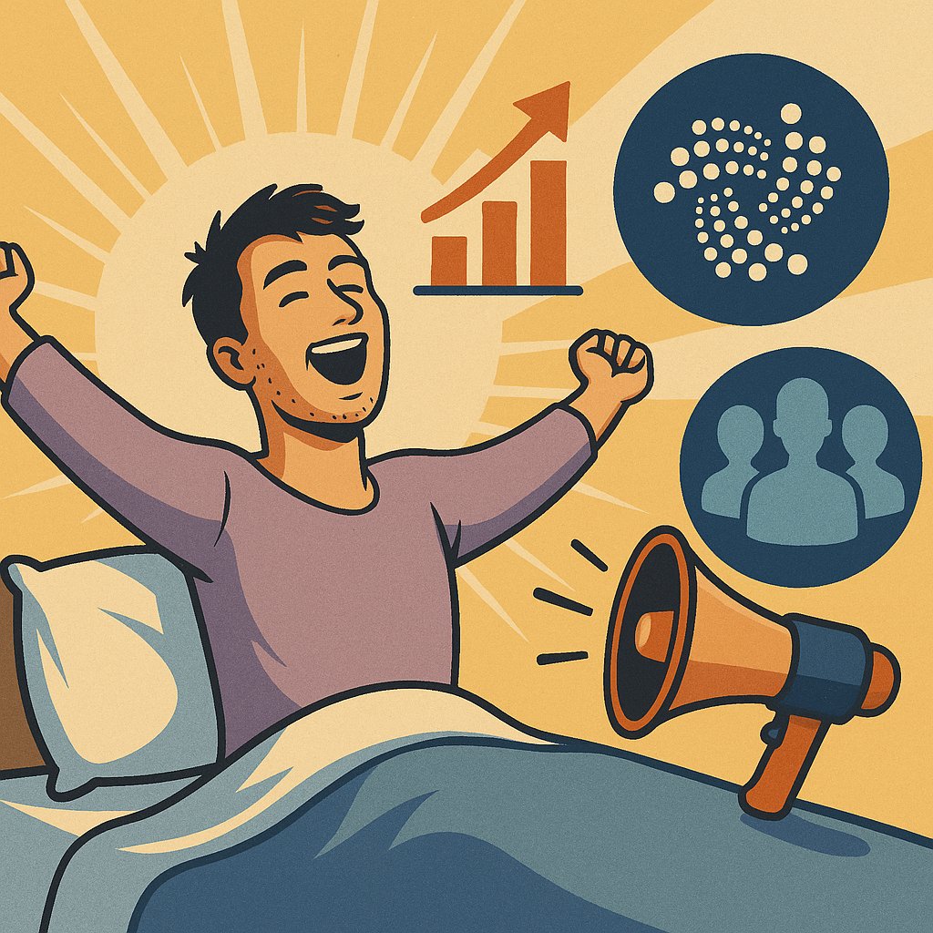 id_iota's tweet photo. GM $IOTA Fam,

after a day of sleeping i am more than happy to be not only back, but rested and ready for some 🔥content.

@iota is more alive than ever.

Tech is ready.
Adoption is ready.
Team is ready.

Only the community is lacking a little bit. 
Get active! 
Get loud! https://t.co/Q6qFu4M64W