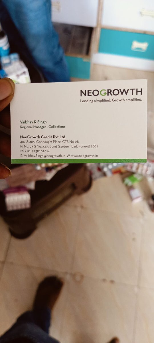 shukl63263's tweet photo. @NeoGrowthFin @RBI @FinMinIndia @DGPMaharashtra @PMOIndia @NeoGrowth_Loans I have been repeatedly threatened and harassed by your team at my store. Despite informing them about my financial situation, they forcefully took inventory and involved #CustomerHarassment #NeoGrowth https://t.co/JTWHTIqnbs