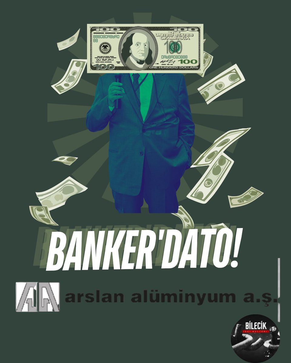 Arslan Alüminyum'da emek düşmanlığına hayır. 
Konkordato ilan edip ardından fabrikada taşeron sistemi kuran Arslan Alüminyum patronlarını uyarıyoruz. 

📍 Taşeronlaşma sonlandırılsın 
📍 Sendika düşmanlığına son verilsin.

İşçilerin Birliği sermayeyi yenecek!