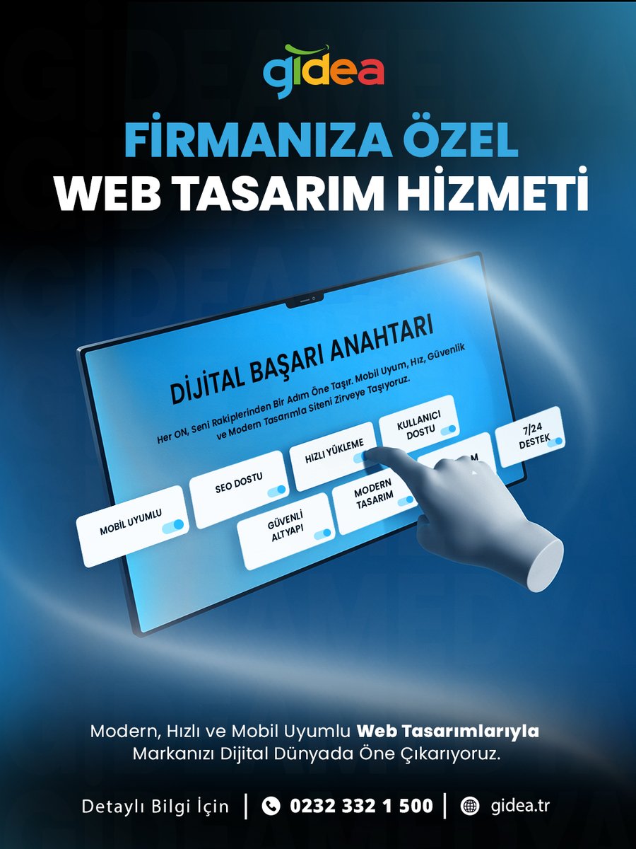Gideamedya's tweet photo. Markanızı Dijital Dünyada Öne Çıkarın!
Firmanıza özel, modern ve mobil uyumlu web tasarımlarımızla dijital başarının anahtarını elinize veriyoruz.

🌍 https://t.co/rACWeEsJAQ
📧 bilgi@gidea.tr
📞 0232 332 15 00

#gideamedya #dijitalajans #websitetasarimi #webtasarım #webyazılım https://t.co/ohIQ3Zw9P9