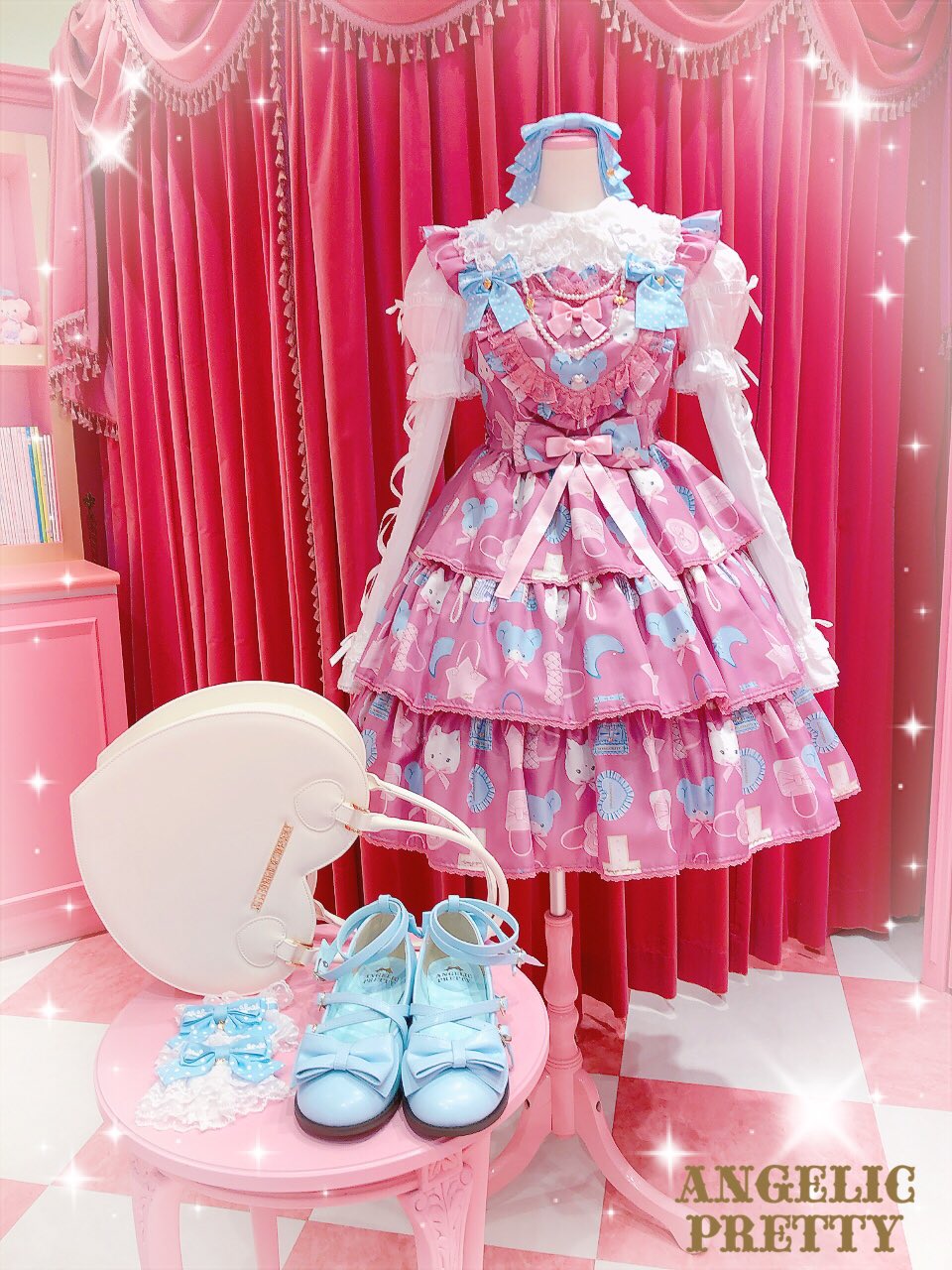 Angelic Pretty ふわふわRibbon Doll Dress セット