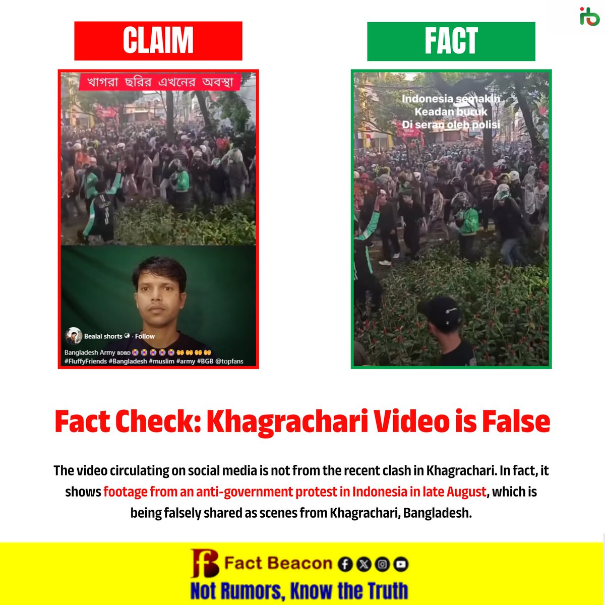 DailyBuzz_BD's tweet photo. Fact Check Khagrachari Video is False https://t.co/HOARNgj2PX
