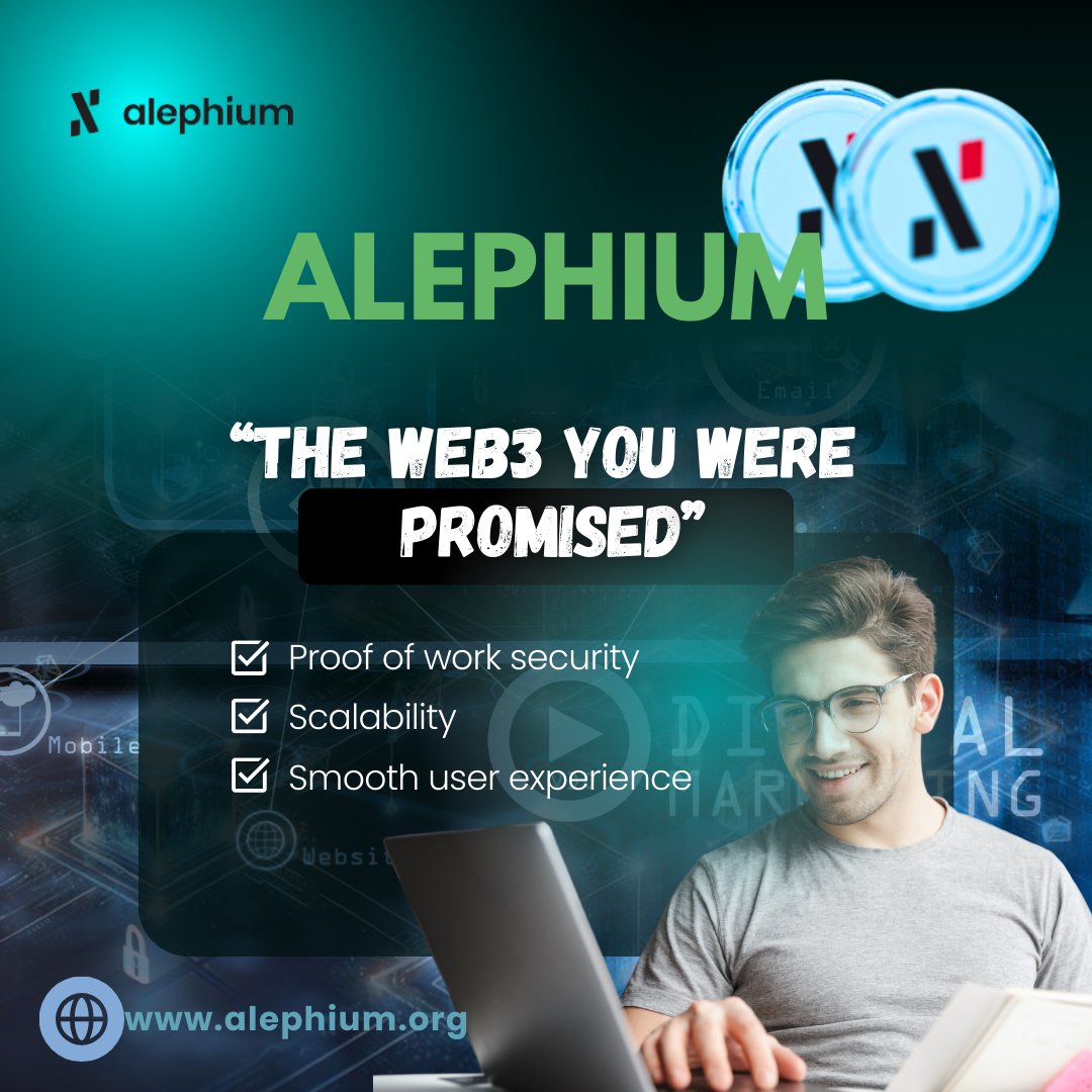 ProgressLuke1's tweet image. ☀️ GM #Alephium fam!
A brand new day to build, stake, and scale with $ALPH 
Remember,Alephium isn’t just another chain.
It’s scalable , secure , and sustainable , powered by Proof-of-Less-Work.
Fast blocks. Low fees. Real utility.
The Web3 future is already here, on $ALPH