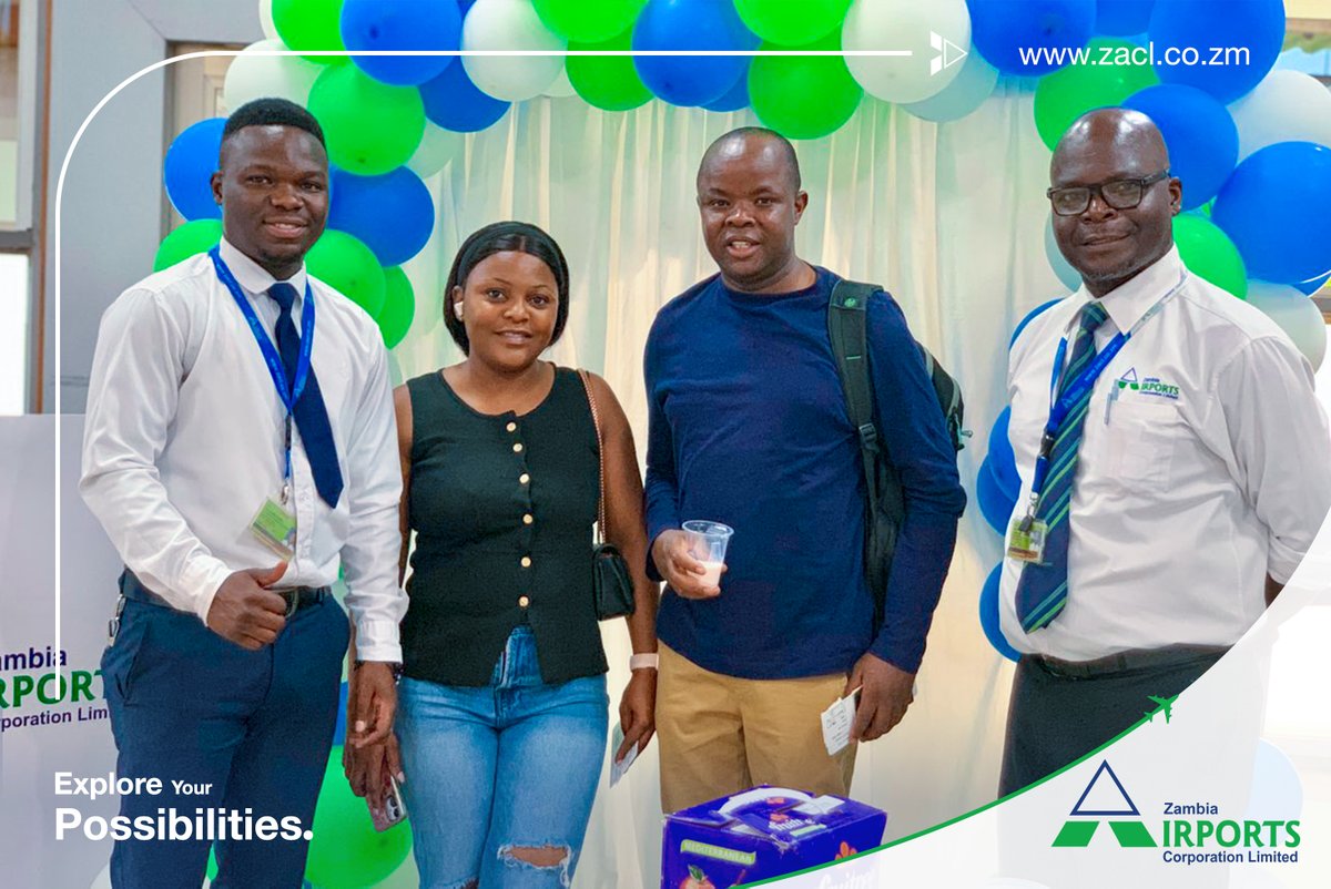 ZambiaAirports's tweet photo. Good morning and a Happy Customer Service Week from #TeamZACL at Harry Mwaanga Nkumbula International Airport! We’re celebrating you, our valued customers, all week long. https://t.co/Zg5Srp83LO