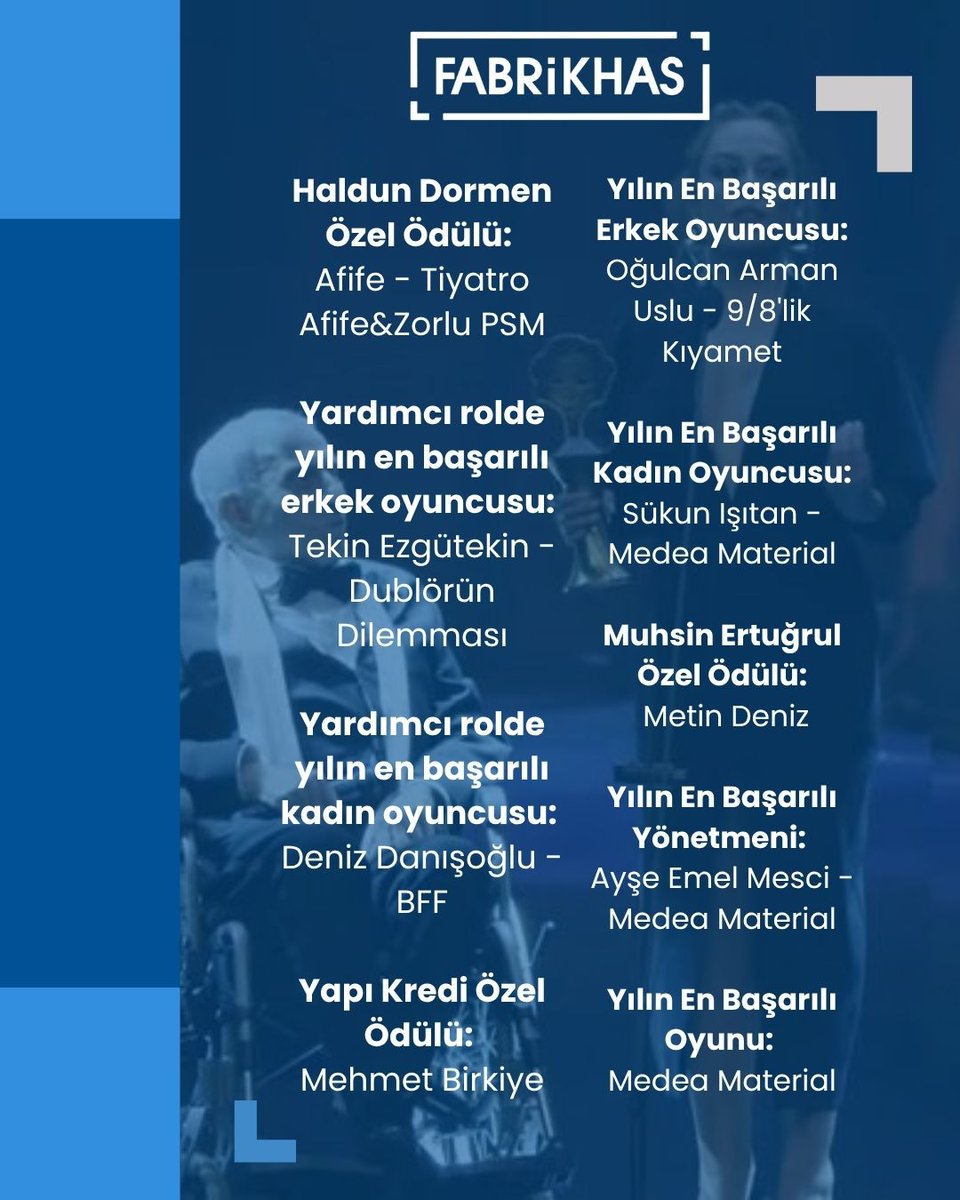 27. Yapı Kredi Afife Tiyatro Ödülleri sahiplerini buldu! 👏🏻💫👉🏻
.
<a href="/AfifeOdulleri/">Afife Tiyatro Ödülleri</a> 

#fabrikhas #afife #afifetiyatroödülleri #yapıkrediafifetiyatroödülleri