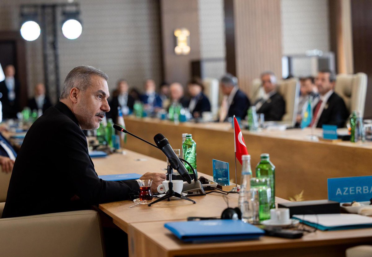 turksoyorg's tweet photo. Türk Devletleri Teşkilatı Dışişleri Bakanları Konseyi (CFM) toplantısı, 7 Ekim 2025 tarihinde Azerbaycan’ın Gebele şehrinde düzenlendi. @Turkic_States https://t.co/ZQOXoR2Ld9