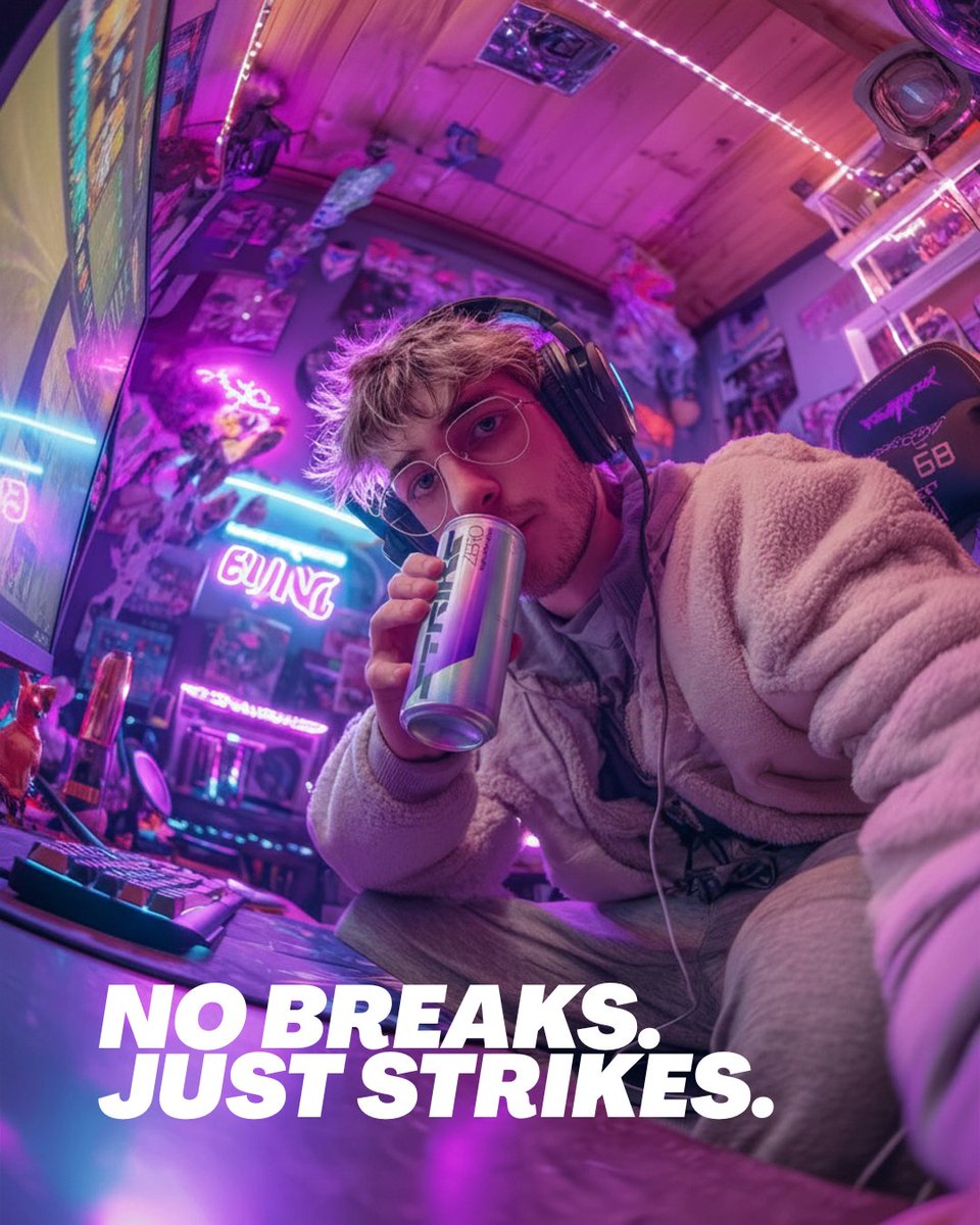 StrikeEnergyCom's tweet image. No breaks, just strikes—fuel your grind with Strike Zero.

#StrikeEnergy #Strike #FuelYourPlay #Striker #BoldEnergy