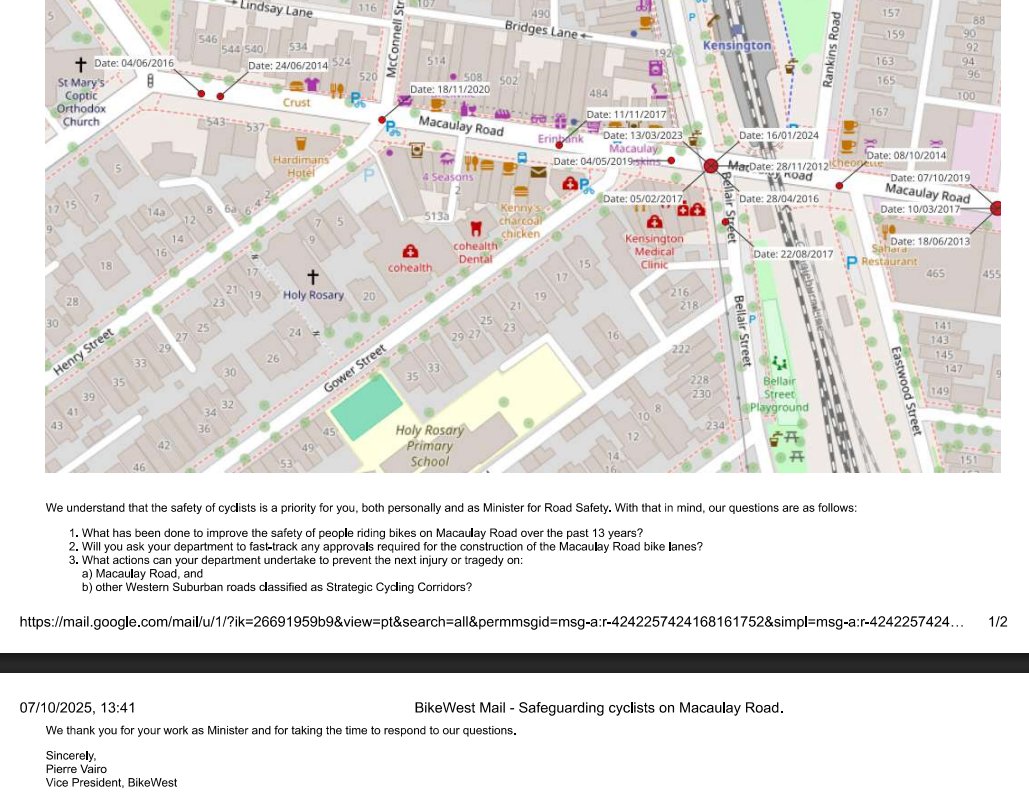 We've written a letter to the Minster for Road Safety.

We'll share their answer when we get one.