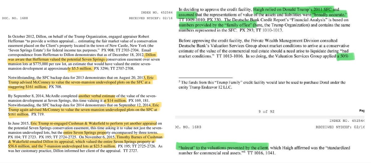 Inflating net worth, square footage, property use, &amp; collateral assets to secure bigger loans at lower interest rates  contributes to housing inflation. Trump was on the hook if his properties defaulted.

Documents below from the NY fraud decision.