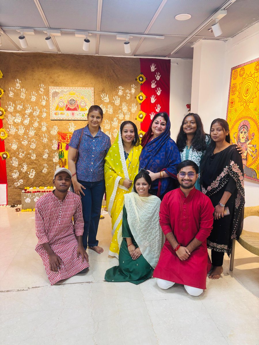 MADHUBANILF's tweet photo. ✨ Moments of Joy at Matrika ✨
Where every frame speaks of togetherness, colours, and the heartbeat of our culture.
From laughter to celebration — Matrika continues to weave memories that will stay forever. 🌸

#MomentsOfJoy #Matrika #IGNCA #CulturalCelebration #MithilaMagic https://t.co/NhcGvfhF93