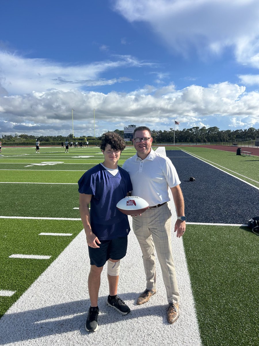 PCHSBULLSFB's tweet image. @ZacharyBonisch  was named the  Player of the game by Farm Bureau Insurance for his performance vs Winter Haven HS.   Zach had 10 tackles in the game and was instrumental in getting the defense lined up and executing all night.  Thank you Farm Bureau Insurance for your support.