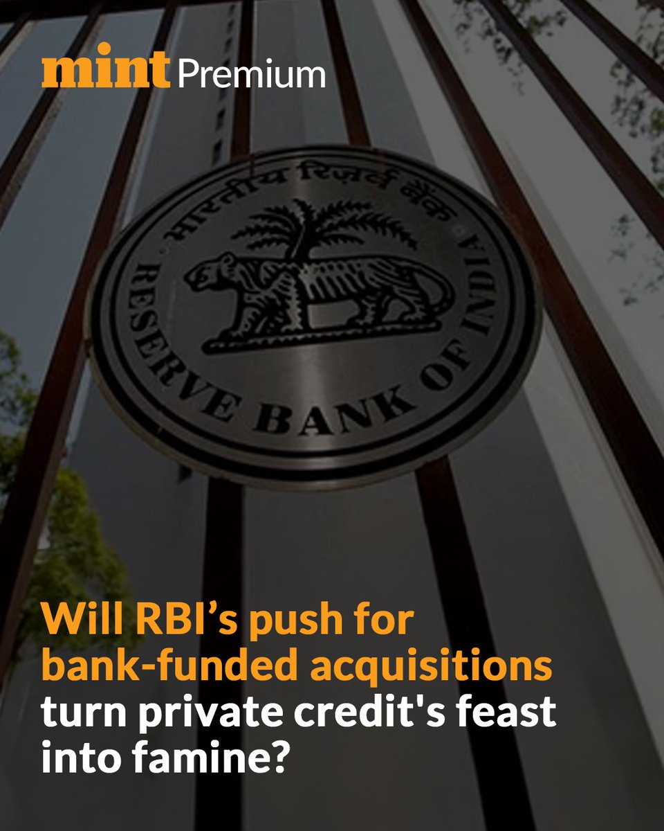 Banks with their lower cost of funds will have the advantage of lower pricing, something that private credit funds cannot compete with, experts said, adding that the latter will also then have to look at what value proposition they offer clients.

livemint.com/industry/banki…

Trust